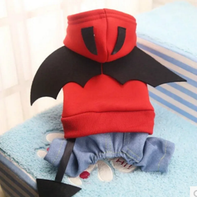Новинка Devil Стиль Косплэй ПЭТ собачья одежда собаки кошки Бэтмена с крыльями