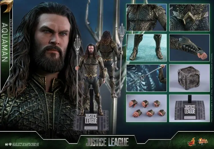 Full set figure Hot Toys MMS447 1/6 Scale Aquaman Jason Momoa Action Figure doll toys for fans Collection Gift
