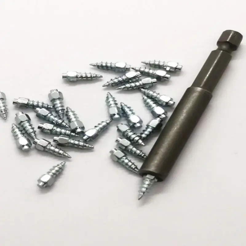 100pcs Winter Wheel Lugs Car Tires Studs Screw Snow Spikes Tyre Chains For Shoes ATV Motorcycle Tire 4x9mm | Автомобили и