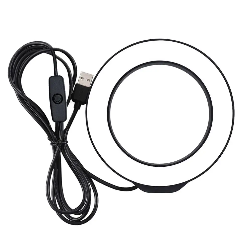 

Black 4.7 inch 12cm USB white LED ring record photography video light fashion advertising photography shooting video fill light