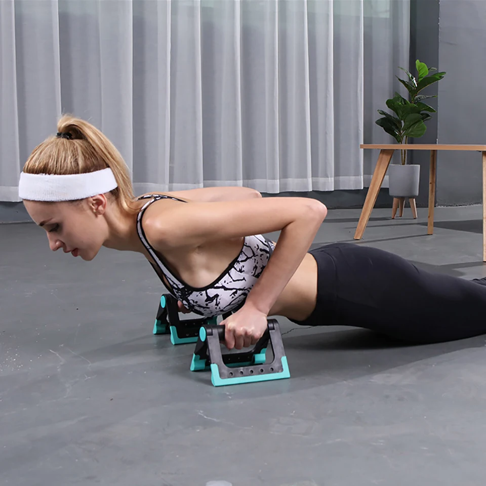 GOBYGO 휴대용 푸시업 스탠드, 피트니스 장비, 홈 빌딩, 가슴 근육 운동 훈련, 푸시업 랙, 1 쌍-Freehip.co.kr