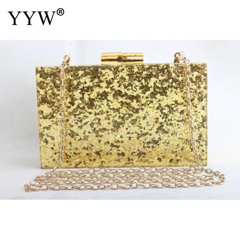 Эксклюзивный акриловый клатч с радужными конфетти из 2020 акриловой ленты сумка