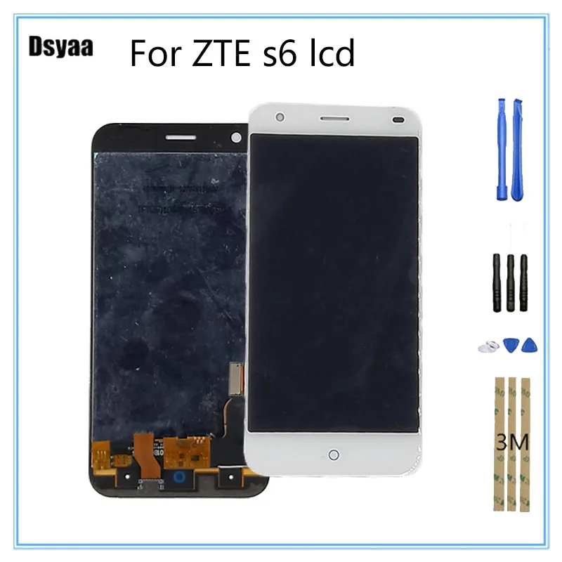 High Quality 5 Inch LCD Display for ZTE S6 with Touch Screen Digitizer Replacement No Dead Pixel Fast Shipping | Мобильные телефоны