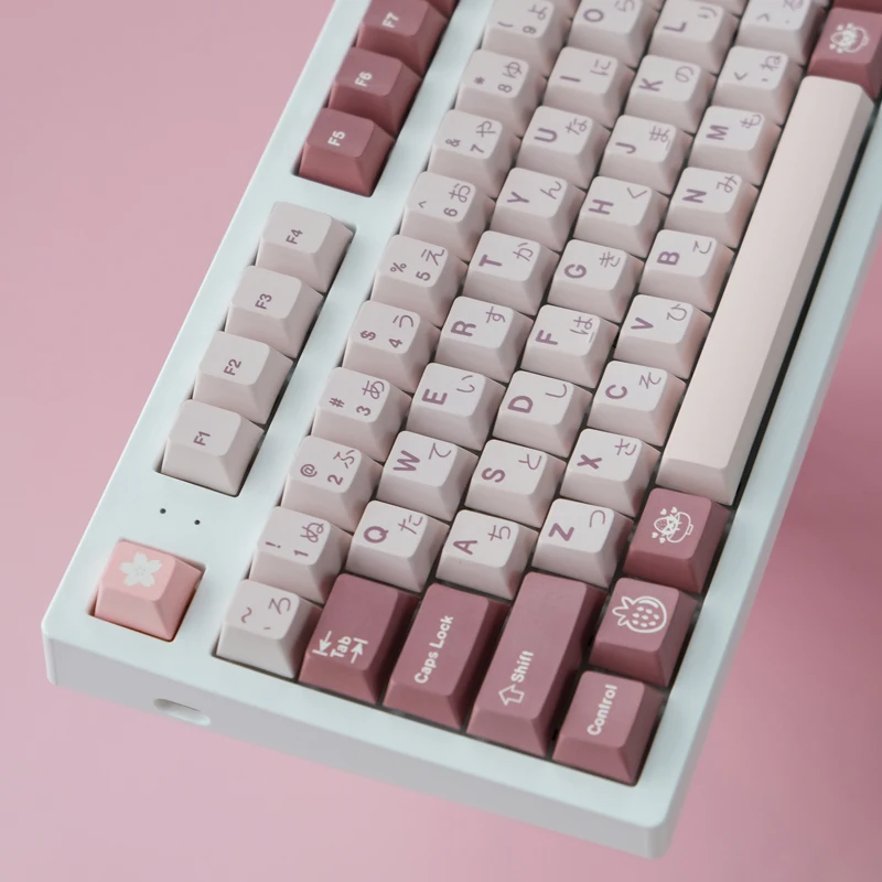 Chaves Gmk Daifuku Keycaps Cereja Perfil Pbt Tintura Sublimação Teclado Mecânico para mx Switch com 1.75u 2u Shift 120 - Imagem 6