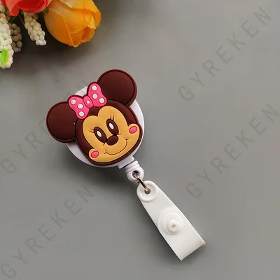 New Cute Cartoon Retractable Pull Badge Reel ID Lanyard Name Tag Card Nurse Badge Holder lovely Kids Reels Office Supplies - Color: 26