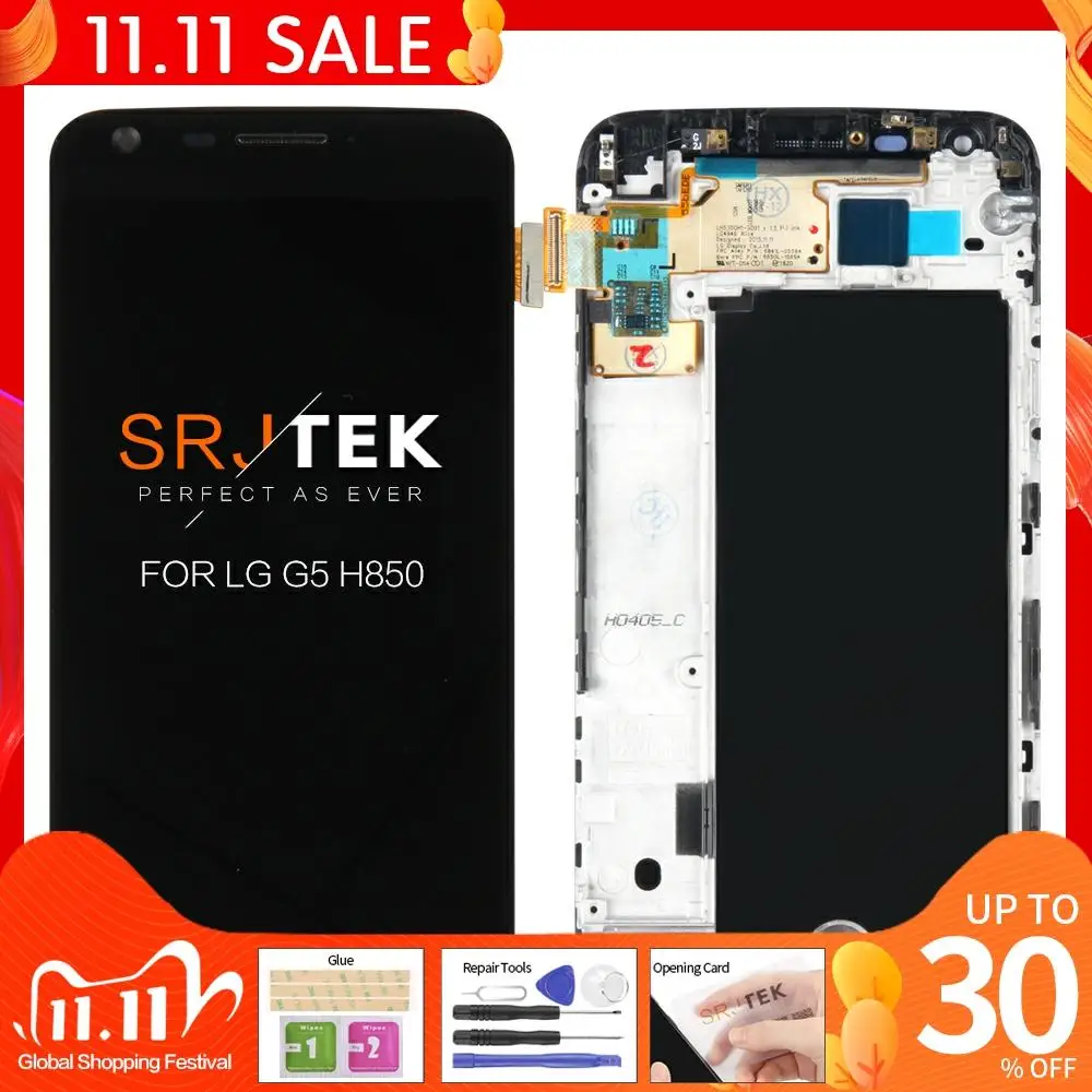 Original for LG G5 LCD H850 H840 RS988 with Frame Replacment Screen SE Display Touch H830 H860 Replacement | Мобильные телефоны и
