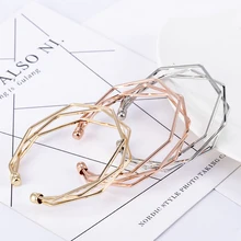 Серебряный Золотой металлический сплав, цепочка-стрела, крученый браслет, трехслойный Романтический Открытый браслет/браслет, набор для женщин