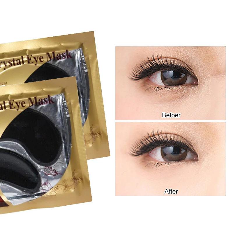 5 Pair Gold Crystal Collagen Eye Mask Remove Dark Circles Anti-Aging Wrinkle Patches Moisturizing Skin Care TSLM2 | Красота и
