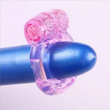 Ritardo anelli del pene anello vibrante del rubinetto, coppie elastiche di stimolazione del clitoride intenso giocattolo Sexy blocco dell'eiaculazione precoce prodotto del sesso