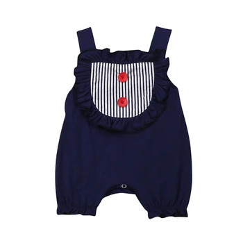 

2019 Summer Toddler Baby Girl Clothes Stripe Ruffle One-Pieces Romper Jumpsuit Outfits Sunsuit