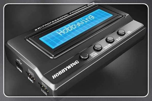 1pc Hobbywing 3in1 Multifunction Professional LCD Program Box with Voltage Detection -Upgraded Version of 2in1