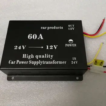 

Truck Vehicle-Mounted High-Power Buck 24V to 12V with Memory Converter Audio Navigation 60A Regulated Current brand