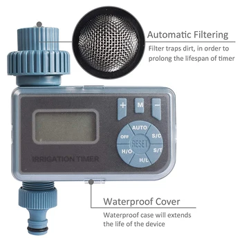 

LCD Automatic Intelligent Irrigation Timer Garden Watering Hose Water Sprinkler Irrigation System Agriculture Irrigation Timer