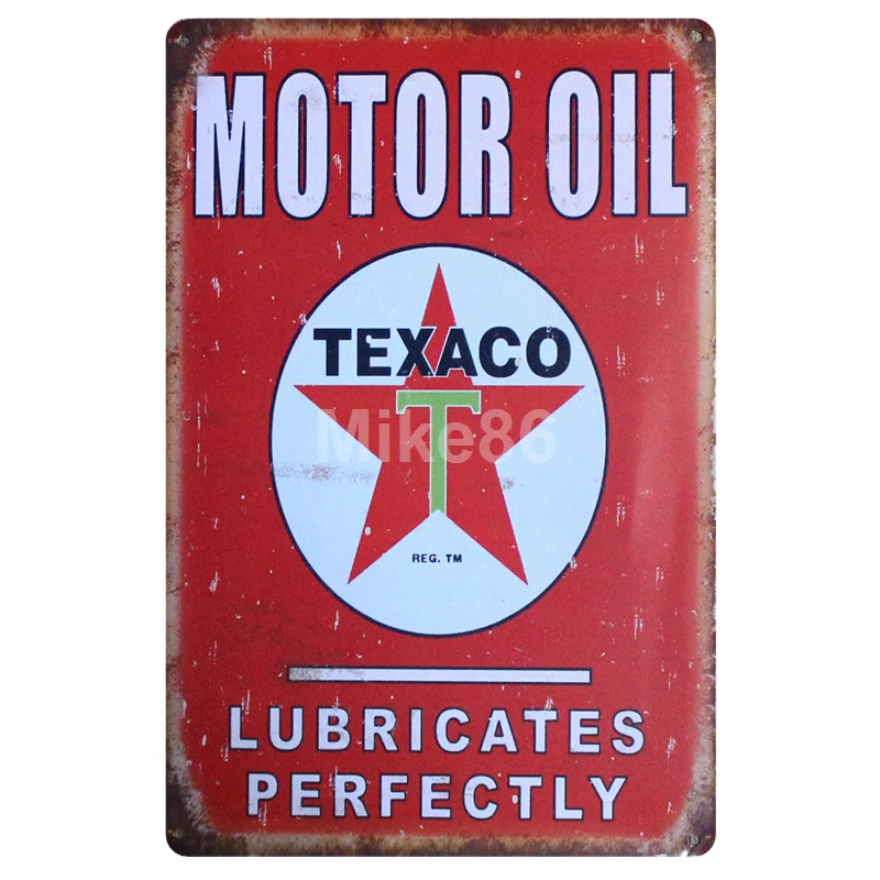 [ Mike86 ] Motor oil ESSO MOBIL Tire Metal Sign Vintage Pub Store Retro Iron Painting art Poster Art 20*30 CM LT-1798 - Цвет: AA-541