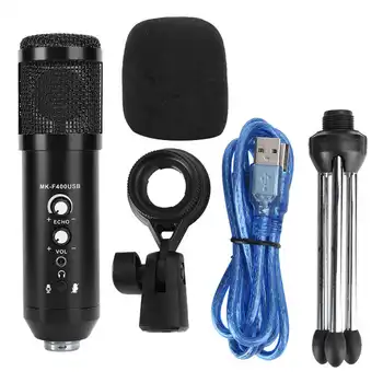 

Usb Microphone Mini Portable Capacitance Microphone With Foldable Tripod Desktop Computers Microphone Plug And Play Recording