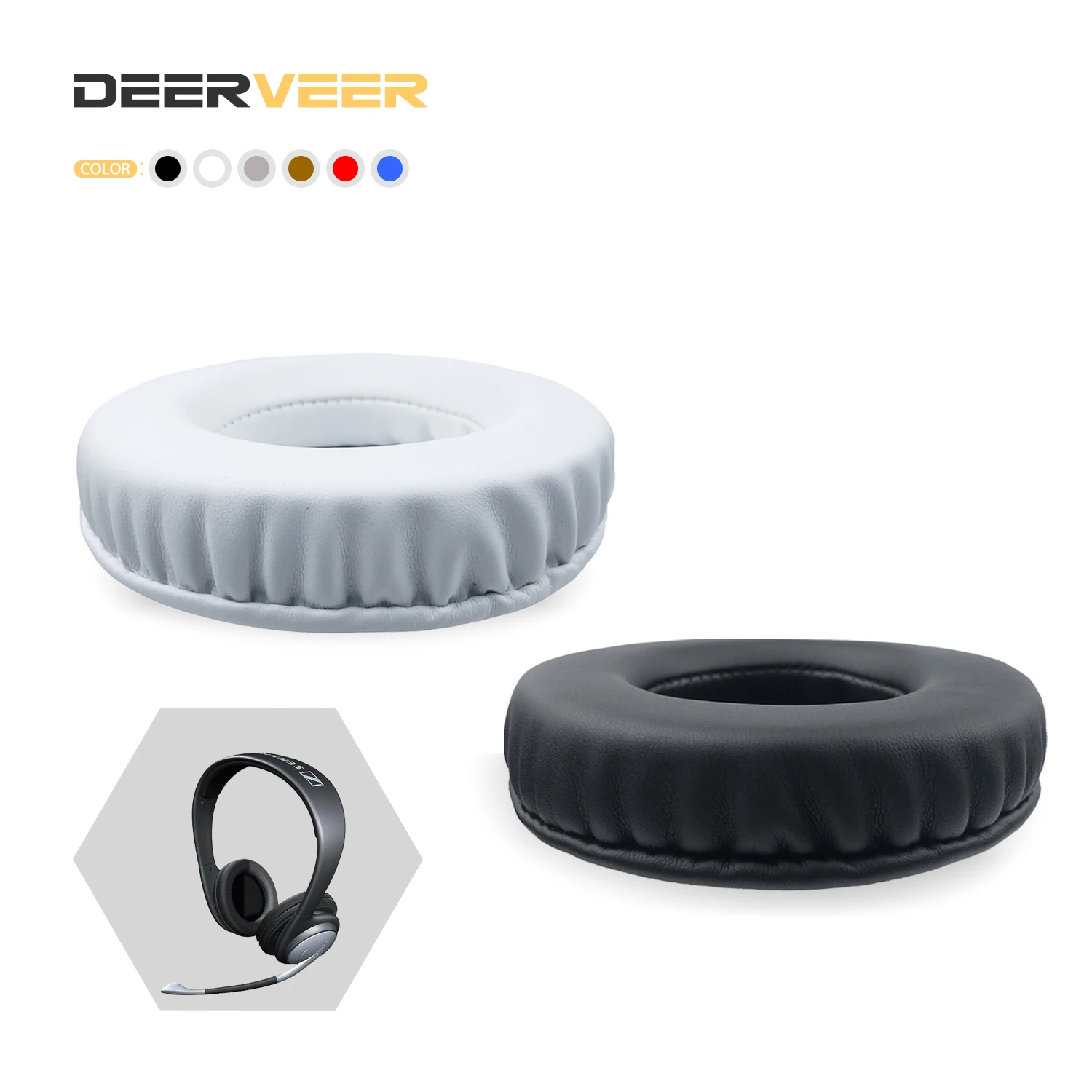 DEERVEER сменные амбушюры для наушников Sennheiser PMC150 PMC200 PMC250 PMX60 PMX100 PMX200 утолщаются из
