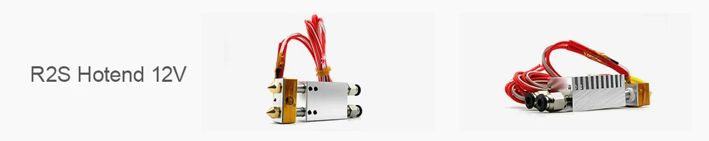 Двойной экструдер, полностью закрытый корпус с двумя Hotend 2-в-1-из смешивания Цвет или 2-в-2-OUT двойной Цвет 3D-принтеры Запчасти Extrusora насадка 0,4 мм нити 1,75 мм