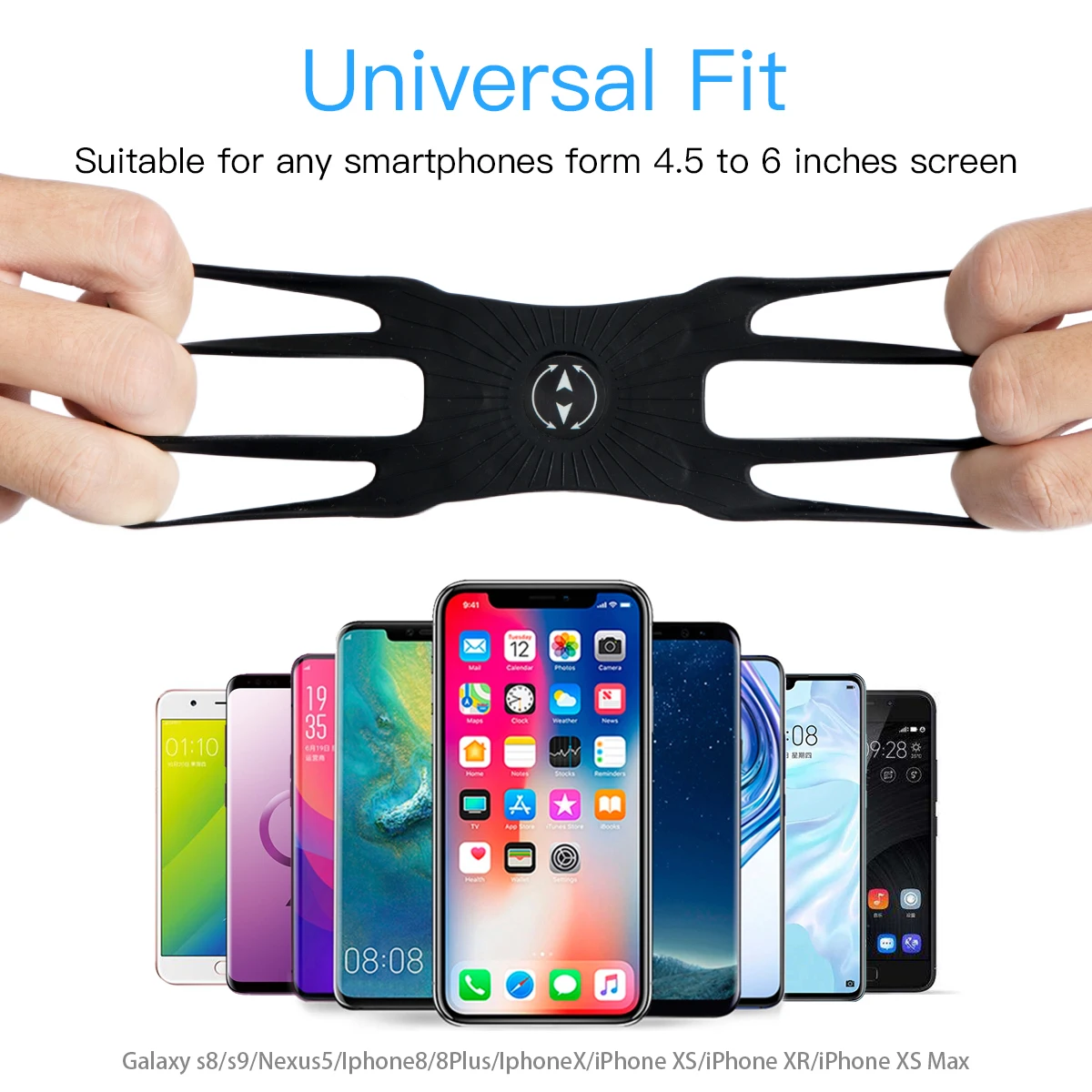 Универсальный спортивный нарукавник с браслетом для iPhone X 8 7 чехол с держателем на руку наручный чехол сумка для телефона от 4 до 6,5 Дюймов