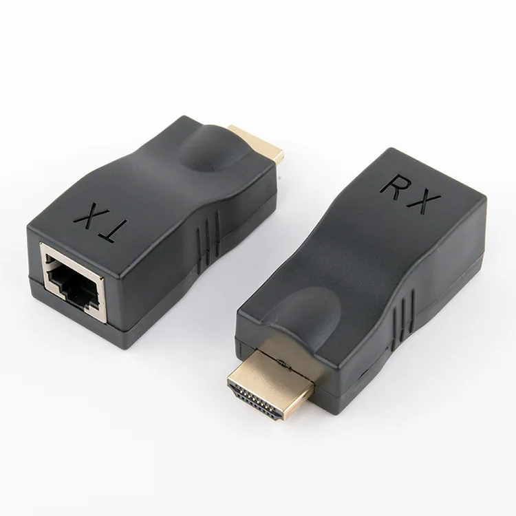 4K 3D HDMI 1,4 30 м удлинитель для RJ45 по Cat 5e/6 сетевой LAN Ethernet адаптер LAN Ethernet TXRX черный адаптер