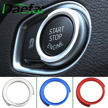 

Metal Crystal Car Interior Sticker One-Key Engine Start Stop Ignition Push Button Decoration ring for BMW 1/2/3/3GT/4/X1 Series
