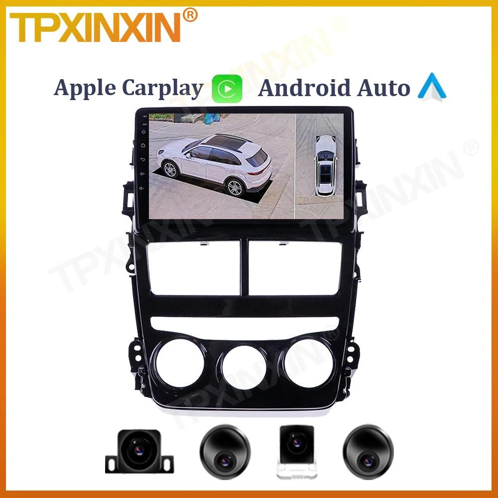 

6+128G For Toyota Yaris Vios 2017 - 2020 Android Car Radio Multimedia Video Player IPS Screen Head Unit Navigation GPS Carplay