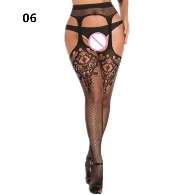 Thigh Highs Tights Women Lingerie Fishnet Sexy Stockings Erotic Plus Size Women Open Crotch Garter Pantyhose Medias De Mujer women socks sexy lingerie women tights