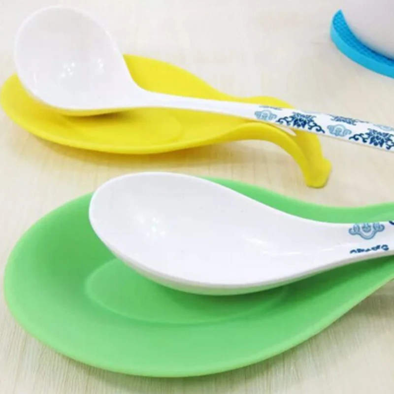 Silicone Spoon Mat High Temperature Resistant Spoon Pad Put Spoon Rest Tools Home Living Kitchen Gadgets Tools