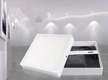 

Ultra-slim Integrated LED Panel light Super thin Surface Mounted Downlight Square Round 30W 8W 22w integrated driver 110V 220V