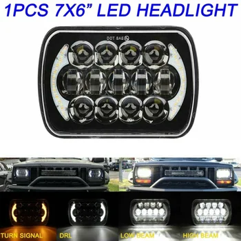 

Car LED Lights Auto Square Headlight 6000K-6500K Waterproof High/low Beam