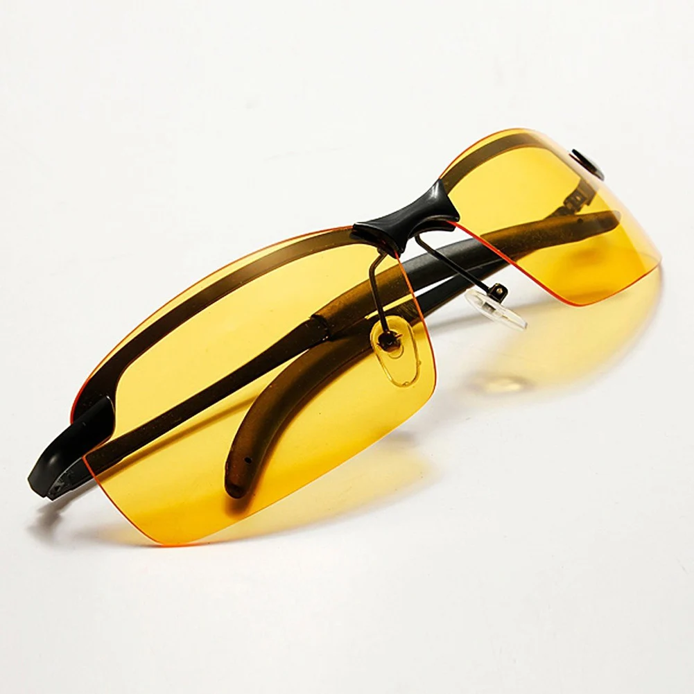Высокая-конец Ночное видение поляризованные очки для вождения очки свет Вес UV400 защиты солнцезащитные очки на открытом воздухе ветрозащитные очки