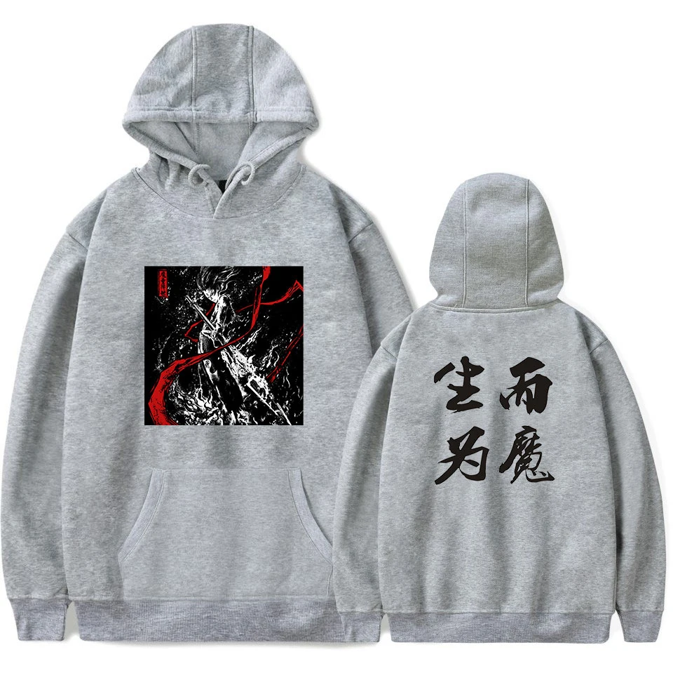 Nezha/толстовки с капюшоном с принтом китайского персонажа «Born Into A Devil»; свитер с принтом; Модный уличный пуловер; сезон осень-зима; теплые толстовки с капюшоном
