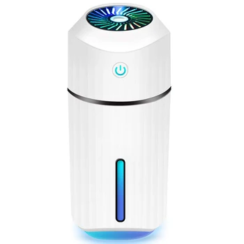 

Portable Air Humidifier Mini Desgin for Travel Quiet Operation Single Color Light/Rainbow Light Mode Adjustable Mist Output Cool