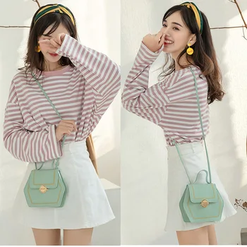 

Fashion Women Bag Solid Color PU Leather Shoulder Messenger Handbags Women Flap Crossbody Bags Candy Colors Single Shoulder Bag