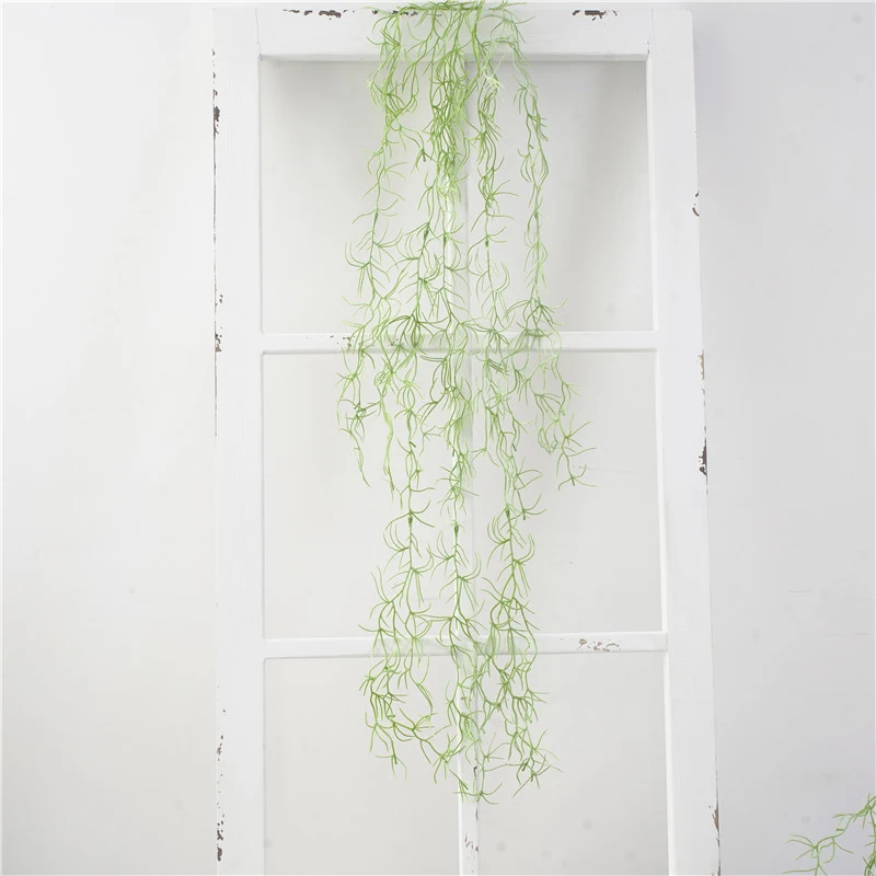 107 см длинная имитация трава зеленое растение листья Настенный декор для стен дома искусство пластиковое искусственное растение