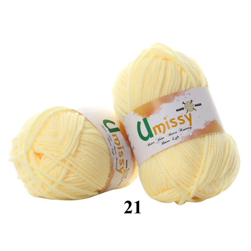 1pc 21 1 шт. пряжа для ручного вязания Хлопок Вязание Пряжа для Вязания Пряжи для Вязания Антистатические Мягкие Дешевые Пряжи Заводская Цена для Продажи 25 г - Цвет: 1pc 21