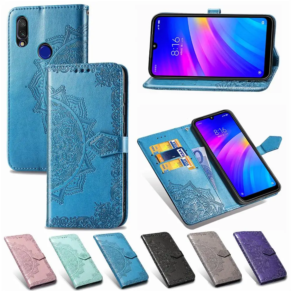 Leather Flip Case for Xiaomi Redmi 7 6 6A 5 Plus 4A 4X Note 5A 4 Pro 3S A Mi 9 SE A1 A2 8 Lite Cover | Мобильные телефоны и