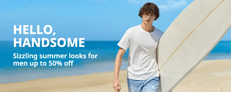 Men's clothing: Hello, hansdsome! Sizzling summer looks for men up to 50% off!