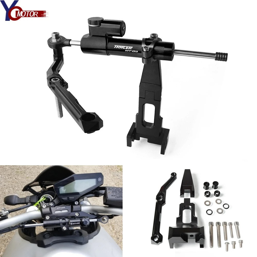 MT 09 TRACER CNC мотоциклетные рулевые стабилизации демпфер кронштейн для YAMAHA MT-09 TRACER MT09 TRACER