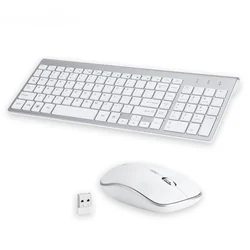 Tapis de souris de jeu Ultra fin et élégant, sans fil 2.4G, silencieux, pour ordinateur de bureau ou portable 