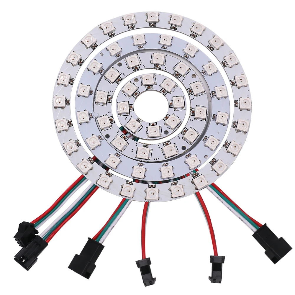 Пиксельное светодиодное кольцо WS2812B WS2812 SK6812 5050 RGB 5 в постоянного тока WS2811 ic