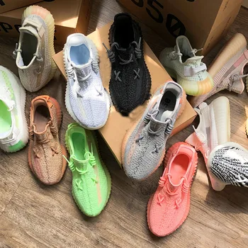 

high quality 3500 vallu 2020 new couple casual plus size full size mesh fluorescent popcorn outsole flat shoes