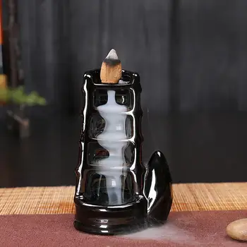 

Ceramic Waterfall Backflow Design Incense Burners Holder Censer Diffuser Exquisite Home Decoration