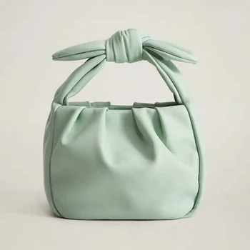 

Women Handbag New High Quality Leather Cloud Bag Knotted Handbag Crossbody Bags Lovely Shoulder Messenger Bag