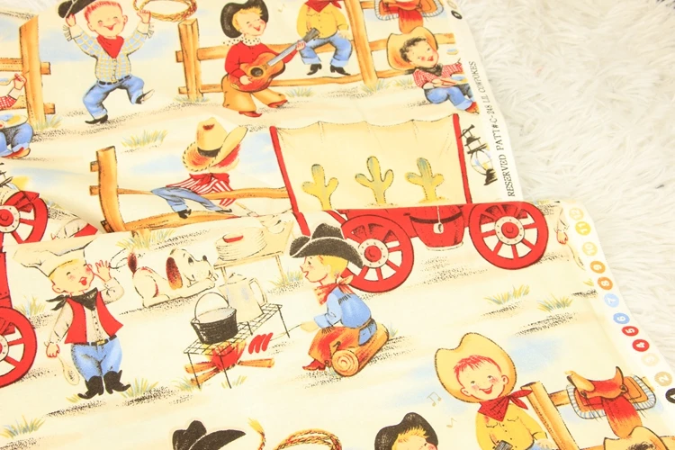 Корейская импортная желтая хлопковая ткань с рисунком для мальчиков и девочек, домашняя сумка, чехол для подушки, Sewing-BK568