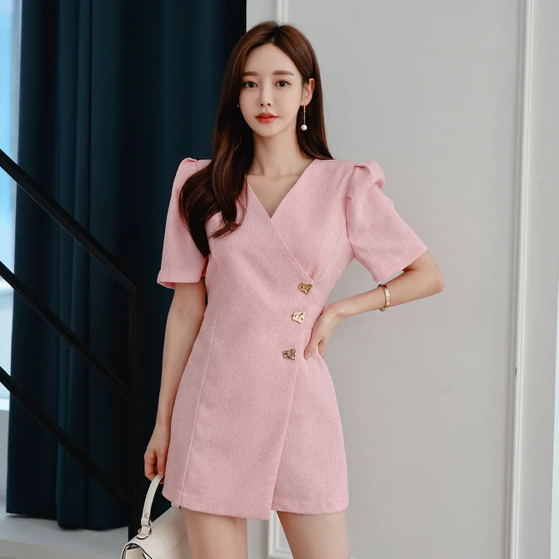 Women Jumpsuits Rompers Summer Casual Sheer V neck Pocket Overalls 2020 ...