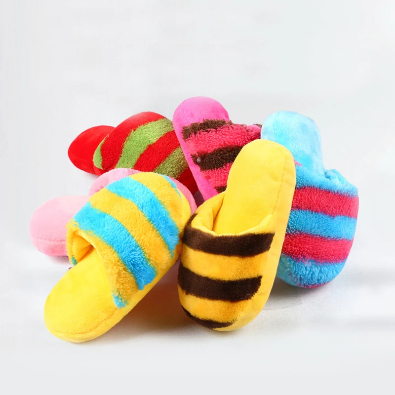 

Funny Squeaky Sound flip flop Durability Cotton Chew Voice Entertainment for Small Dog Large Dog Bite Resist Interactive dog toy