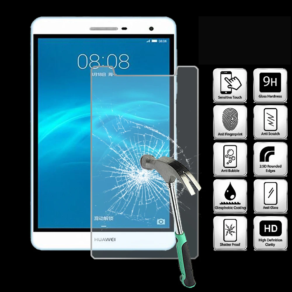 

For Huawei MediaPad T2 7.0 PRO - 9H Tablet Tempered Glass Screen Protector Cover Explosion-Proof High Quality Screen Film