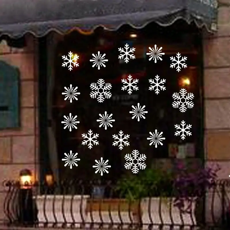 Зимняя Снежинка Наклейка на стену на окно белый замороженный снег хлопья виниловые