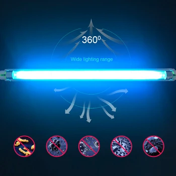 

UV Quartz Germicidal Lamp 6W 8W T5 Tube 220V 110V Ultraviolet Lamp Esterilizador Disinfection Sterilizzatore Light Bulb