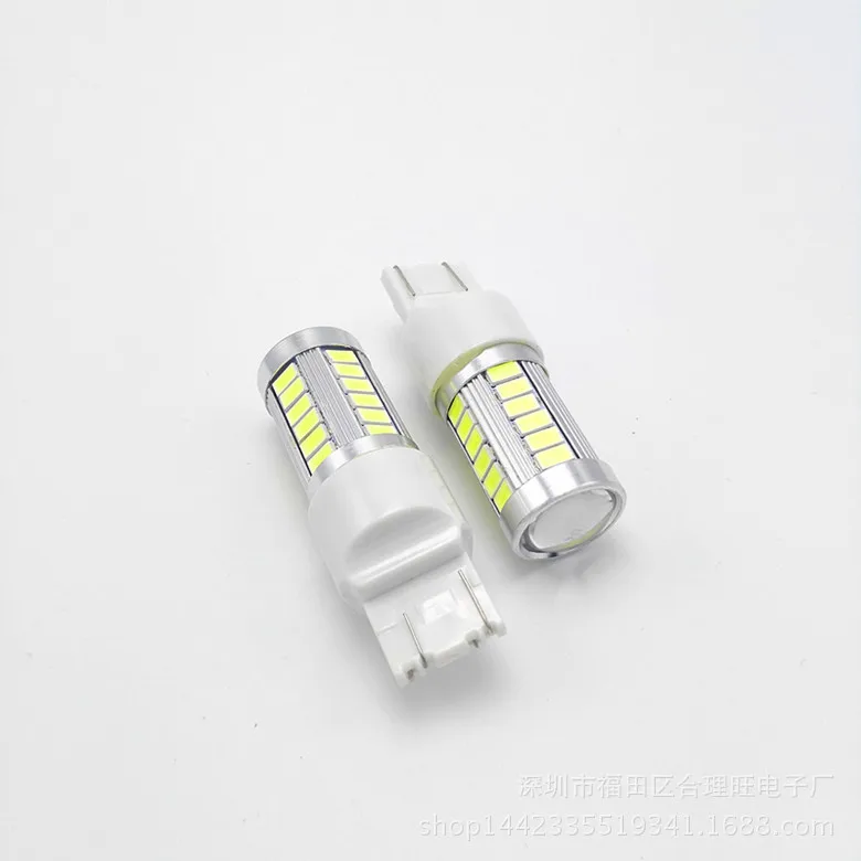Автомобильный светодиодный фонарь заднего хода T20 7440 7443 5630 5730 33smd тормозные огни поворотные огни